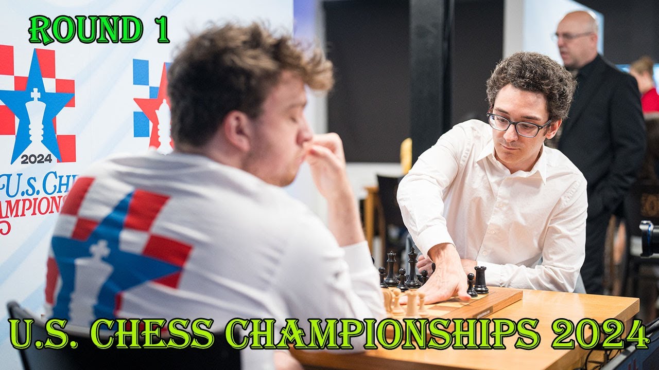 Hans Niemann vs Fabiano Caruana || U.S. Chess Championships 2024 - R1
