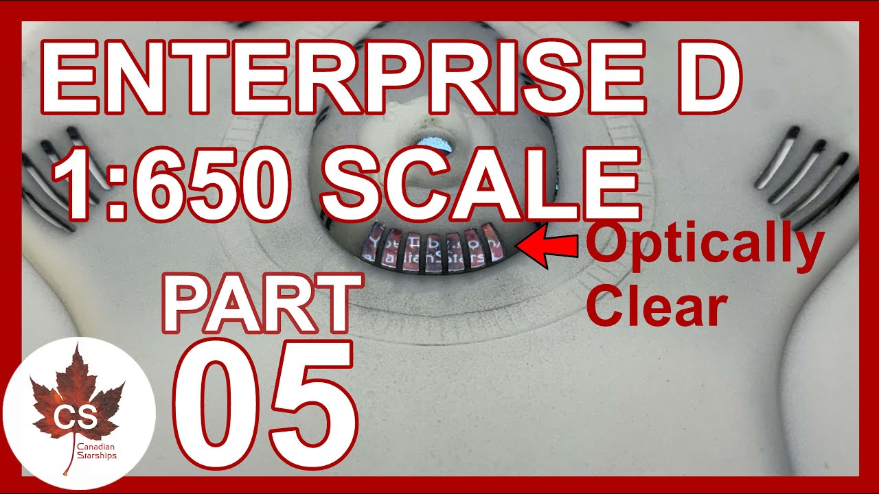 1:650 Enterprise D Part 5: Optically Clear Conference Lounge Windows
