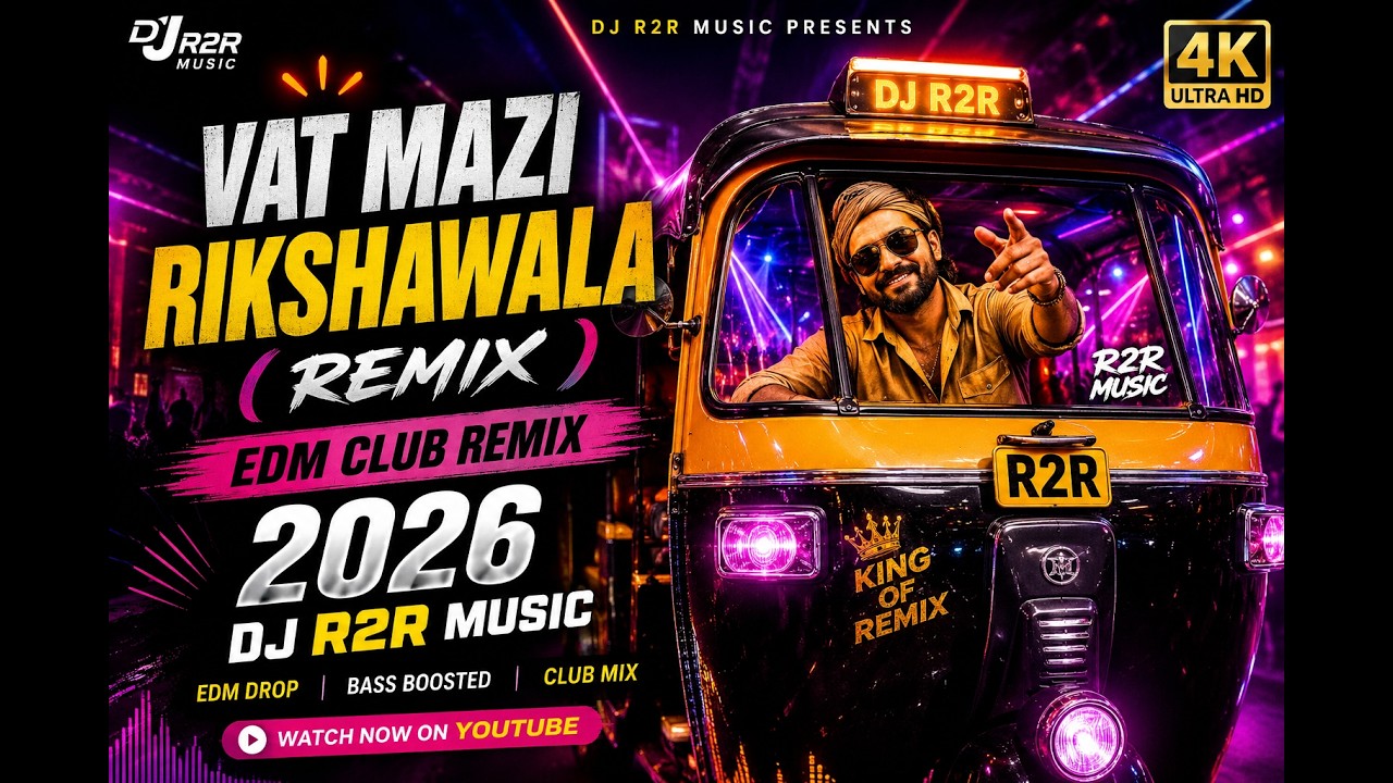 Vaat Majhi Baghtoy Rikshawala Remix 🔥 | EDM Club Mix 2026 | Dj Remix Song | DJ R2R Music