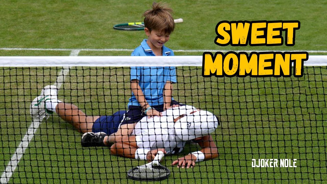 Novak Djokovic with his son Stefan at Wimbledon | 4th July 2022