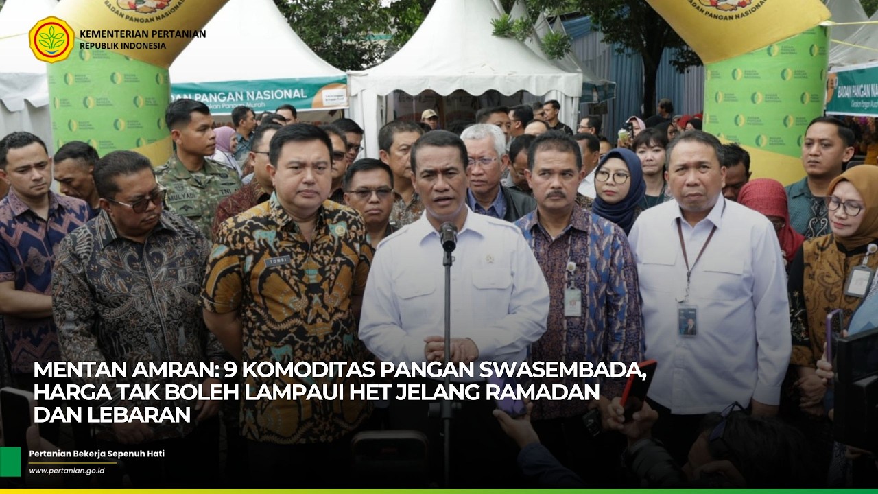 Mentan Amran: 9 Komoditas Pangan Swasembada, Harga Tak Boleh Lampaui HET Jelang Ramadan dan Lebaran