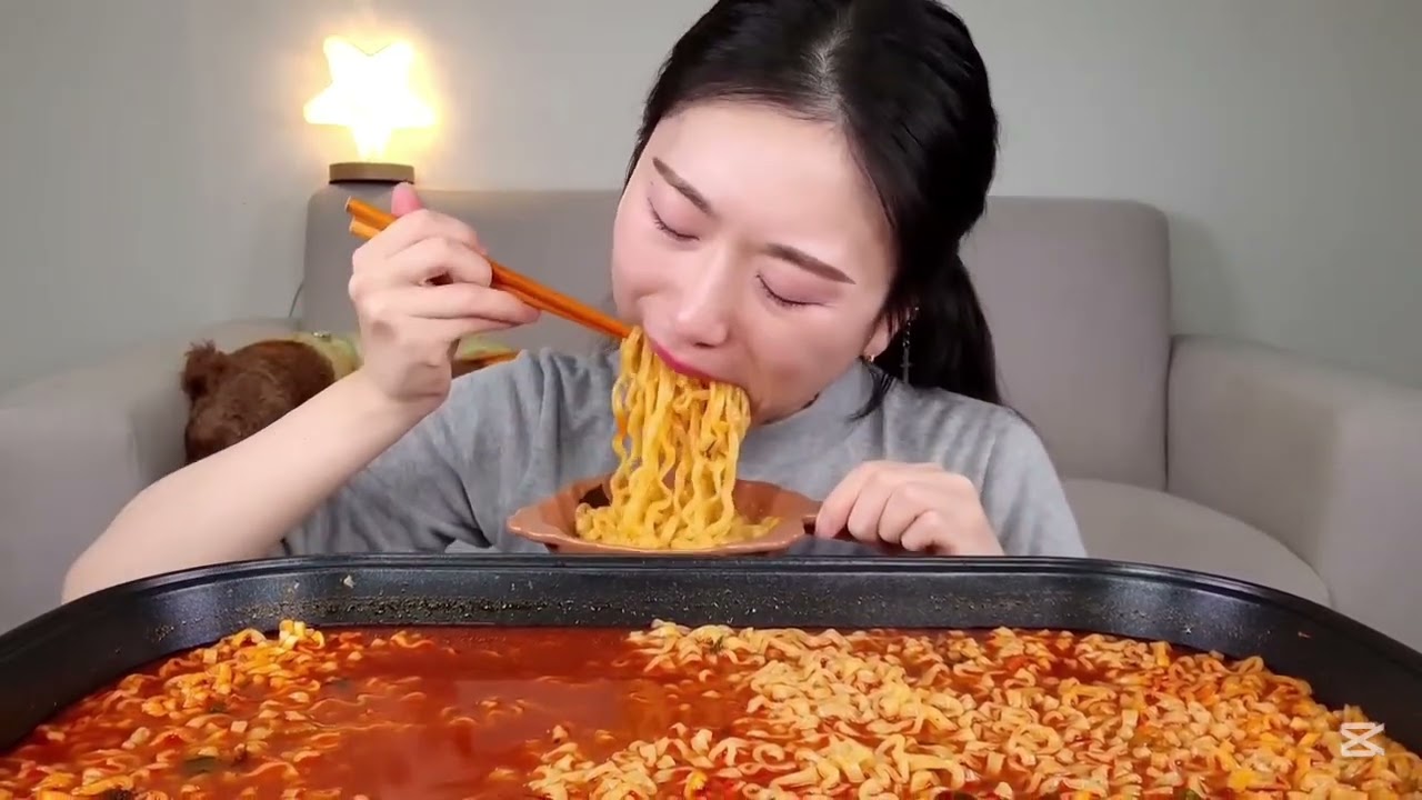 Jjamppong ASMR mukbang Delicious and satisfying 