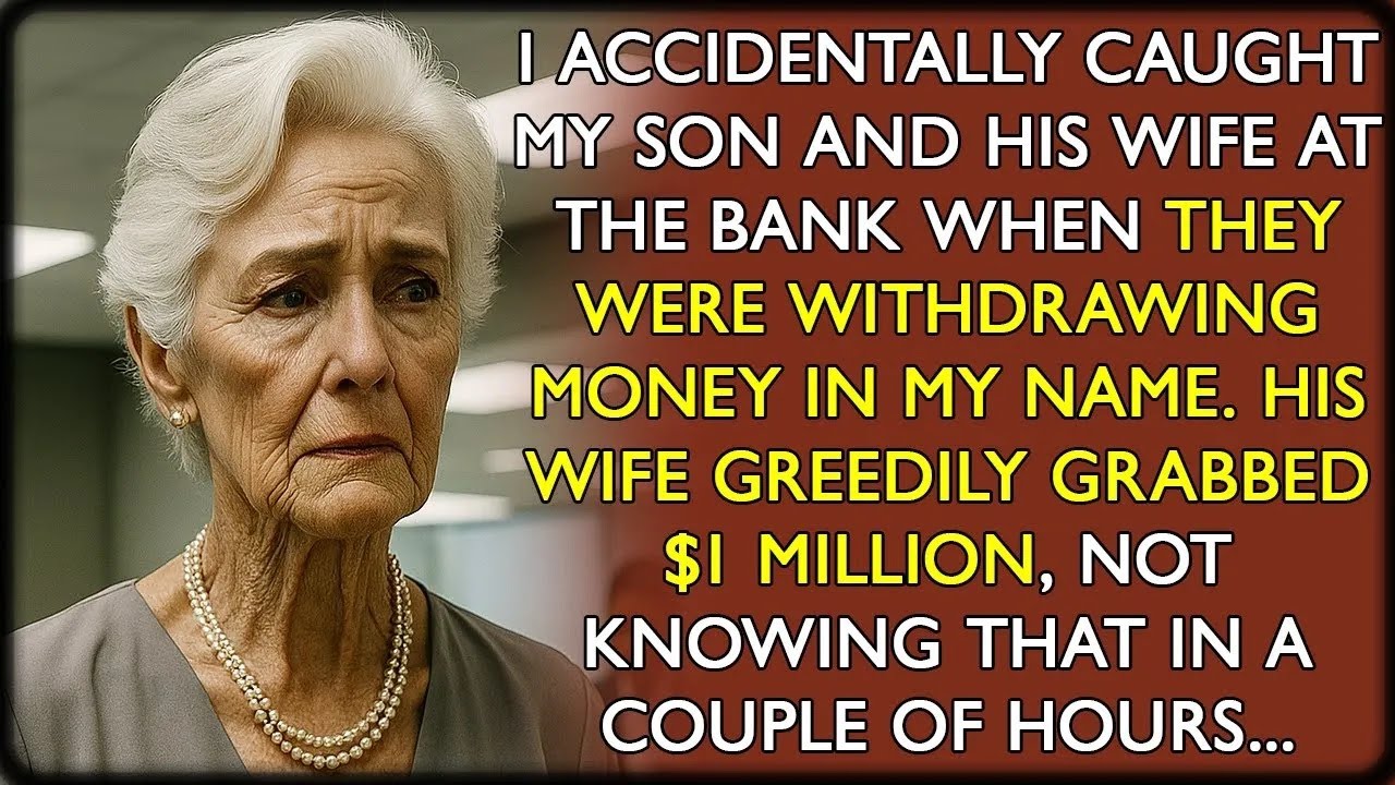 I Caught My Son and His Wife at the Bank Withdrawing My $1 Million – A Couple of Hours Later