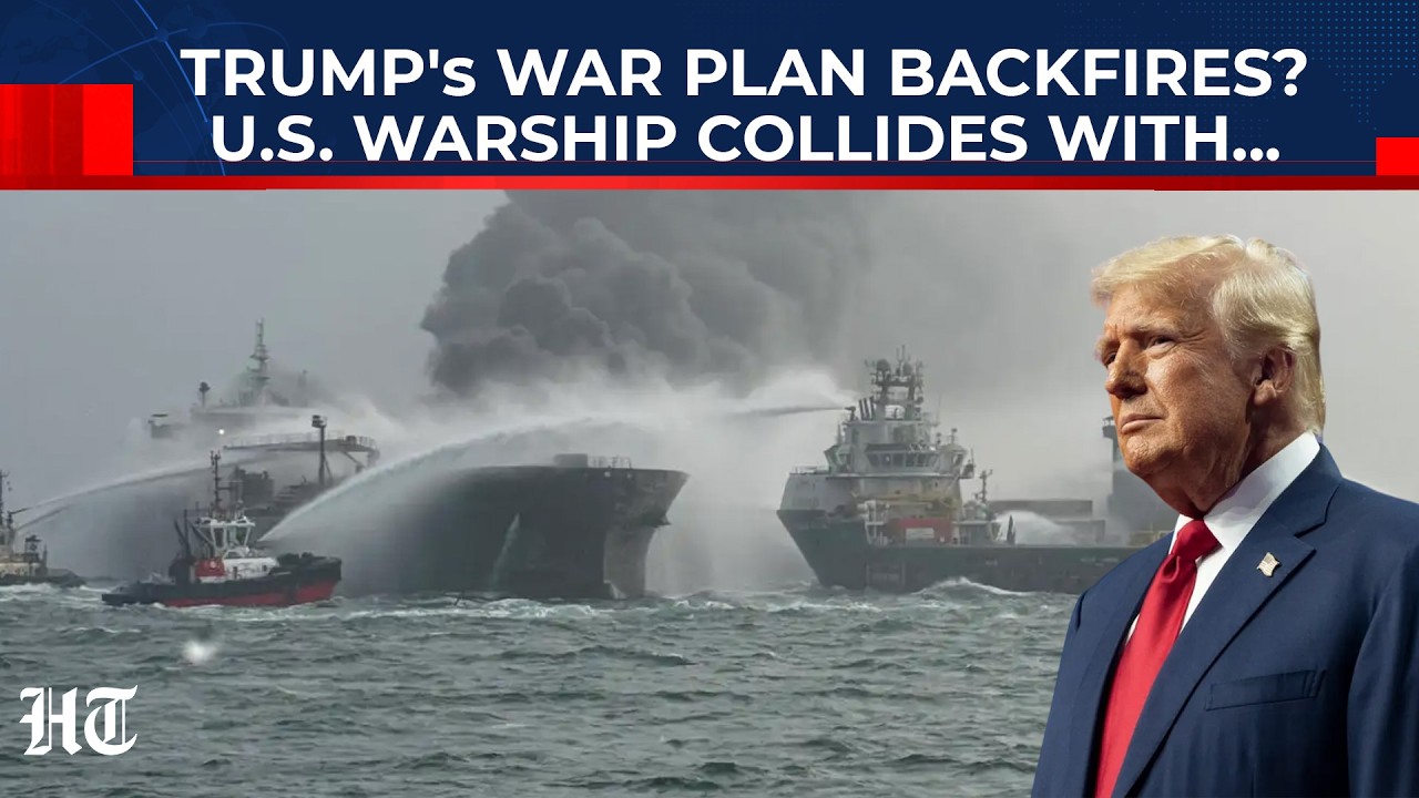 US Sea Operation Gone Wrong: Guided-Missile Destroyer Collides Into Support Ship While Refueling