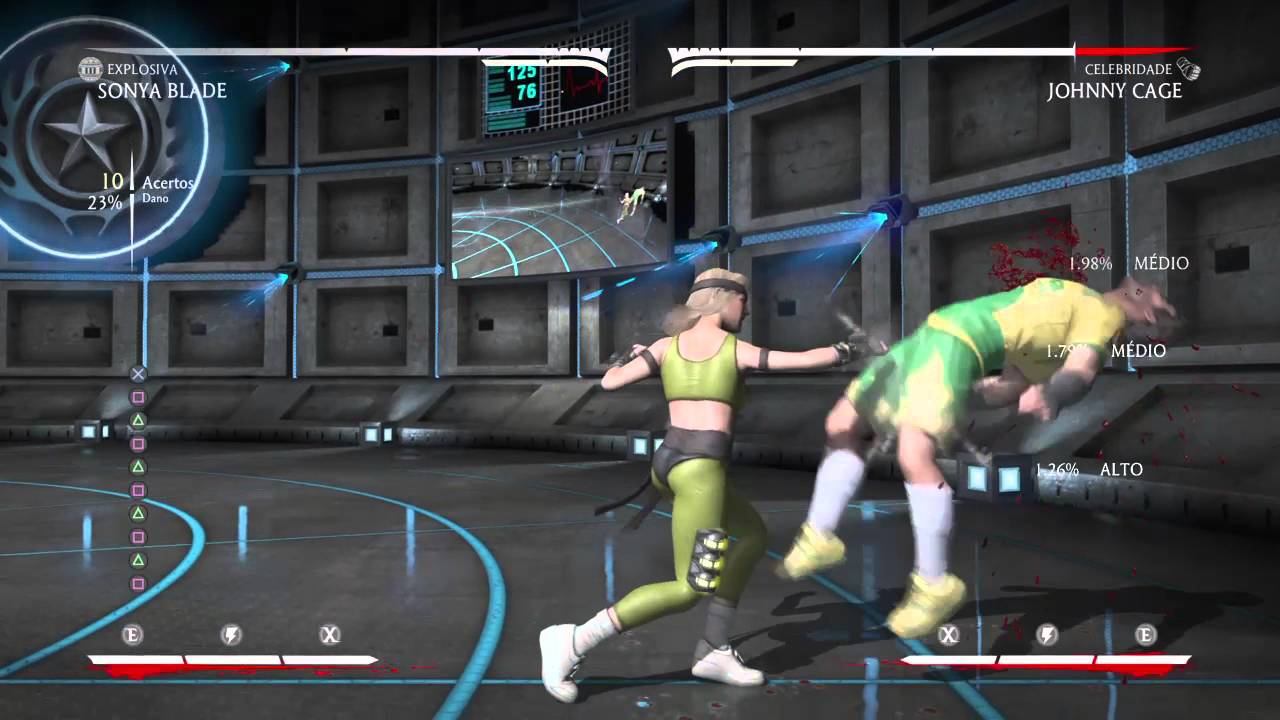MKX Sonya Blade Demolition 30% Meterless Jump Kick Combo with no Grenade