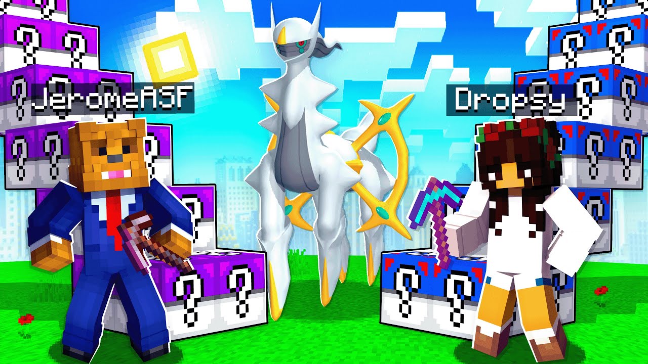 4-Player LEVEL 100 Pixelmon Staircase Race In Minecraft