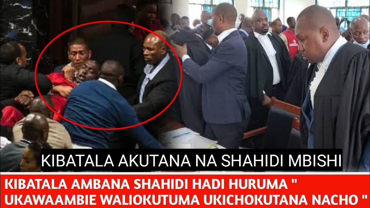 WAKILI KIBATALA AKUTANA NA SHAHIDI MTATA NA MBISHI AMBANA VIKALI MAHAKAMANI 