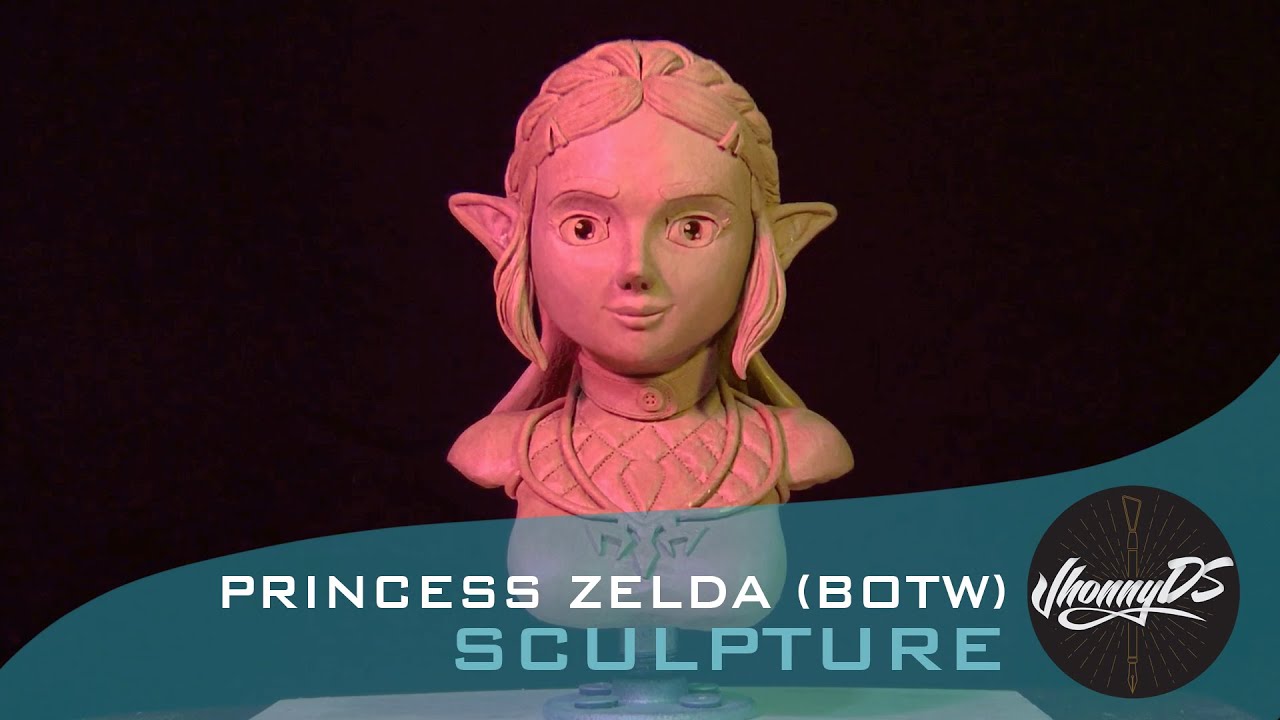 Sculpting Princess Zelda from 