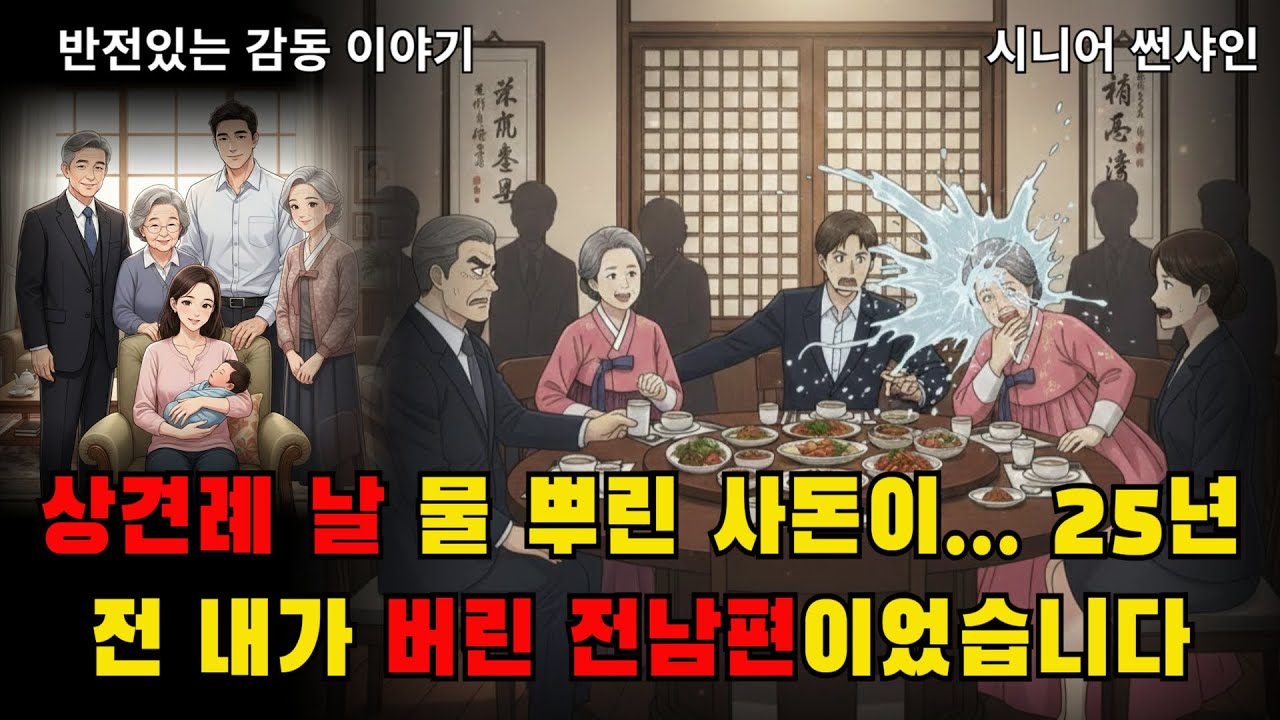 반전있는 감동이야기 ㅣ상견례 날 물 뿌린 사돈이...25년 전 내가 버린 전남편이었습니다.