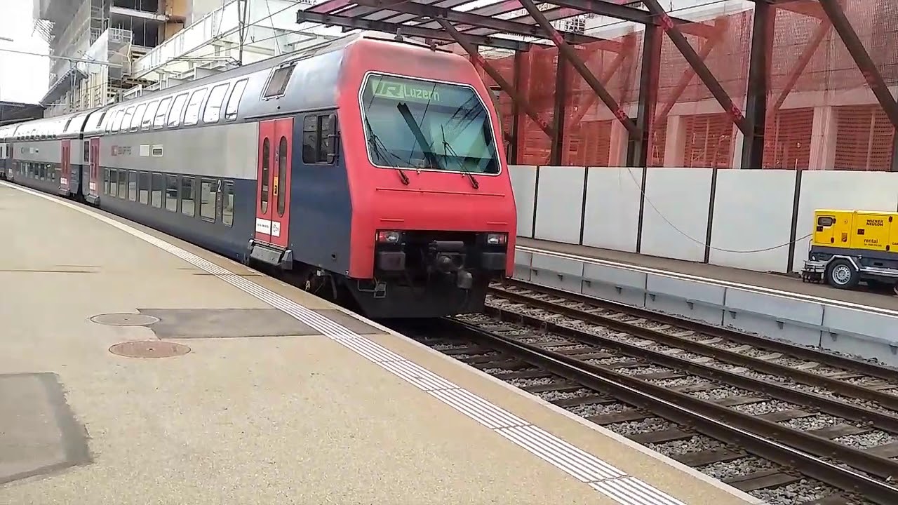 SBB Re 450 + DPZ dreifachtraktion in Zürich HB