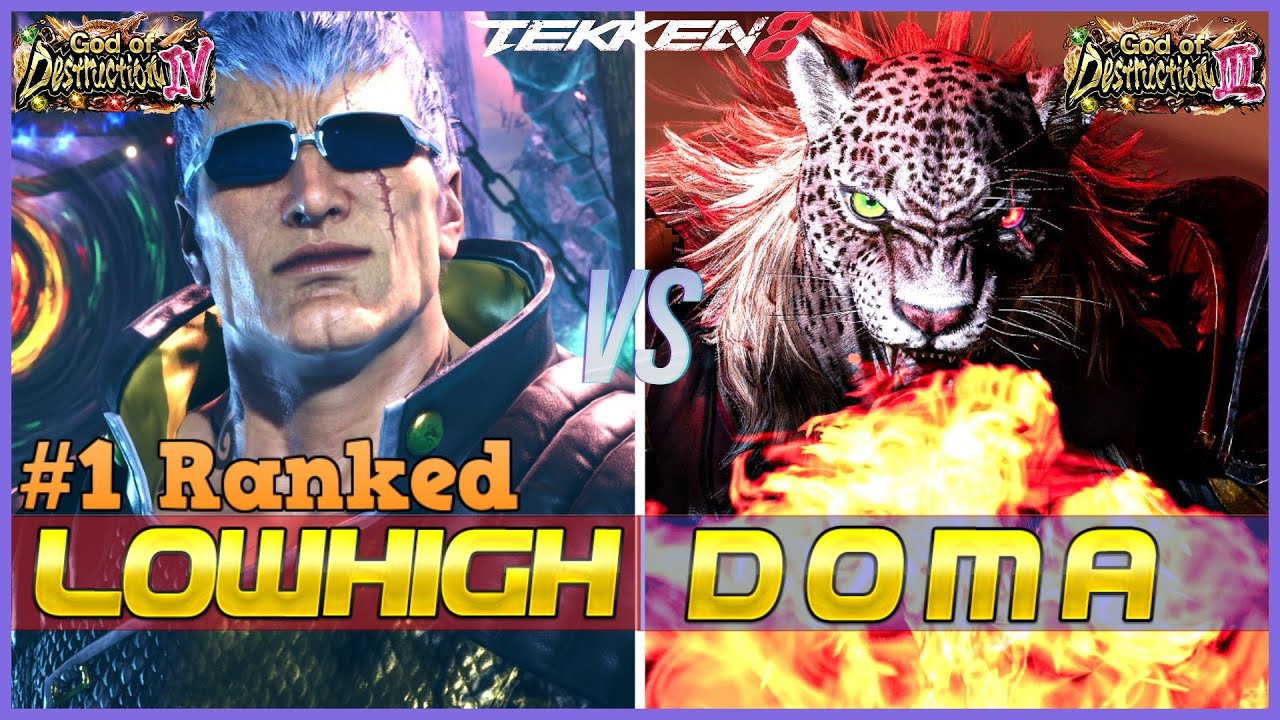 T8 ▰ LOWHIGH (#1 Ranked Bryan) Vs DOMA (High Ranked Armor King) ▰ Tekken 8 High Level Gameplay