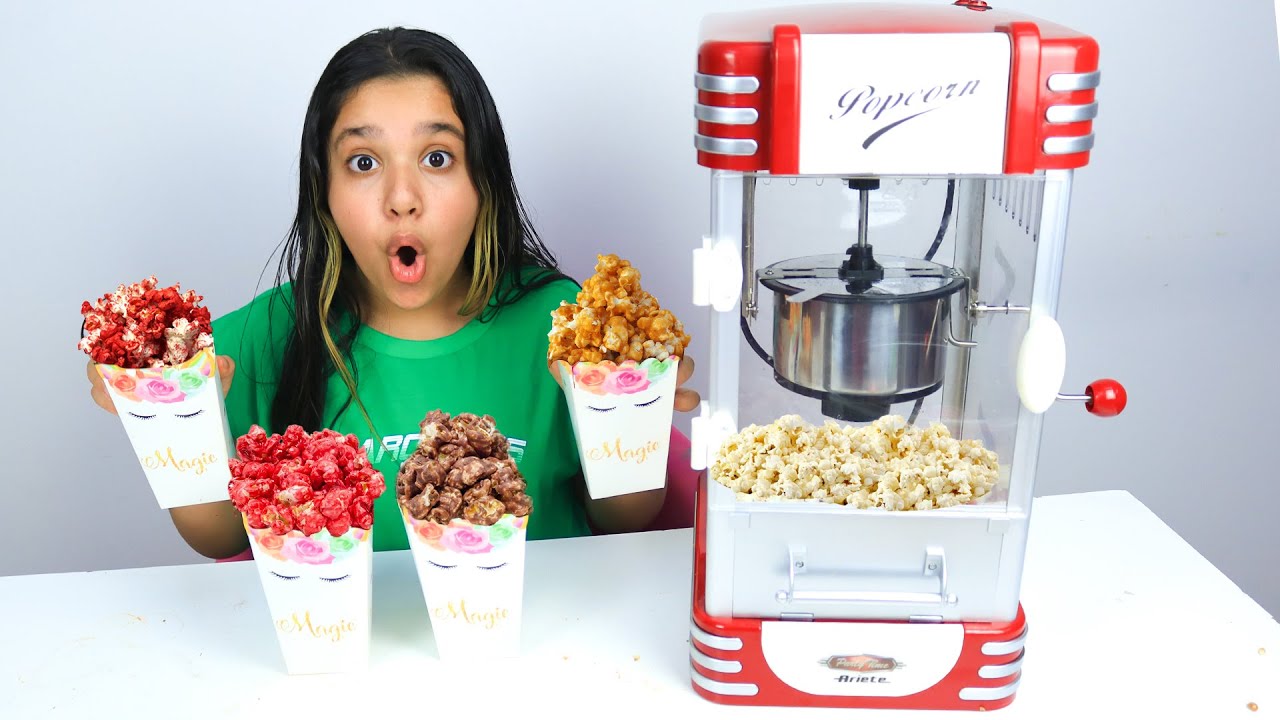 مفاجأة شفا بماكينة الفشار ! popcorn machine