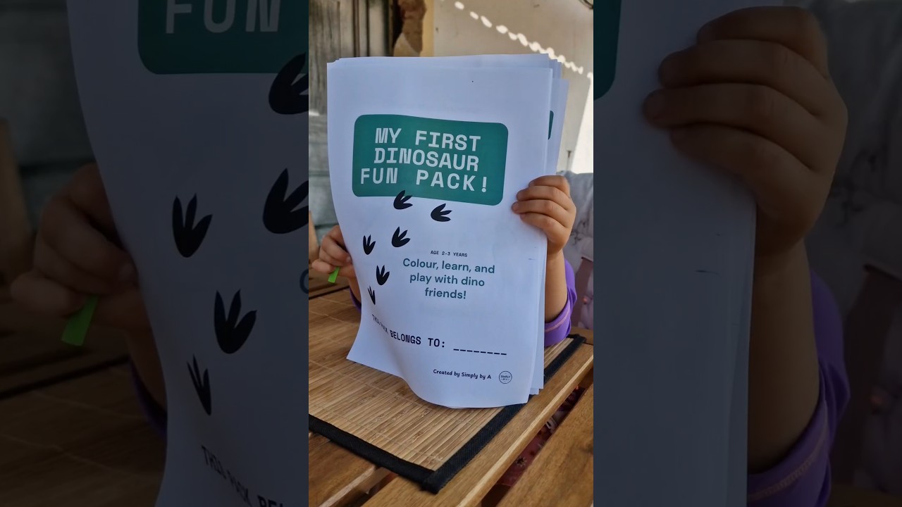 Roar into Fun with Our Dinosaur Activity Pack for Toddlers! 🦖 