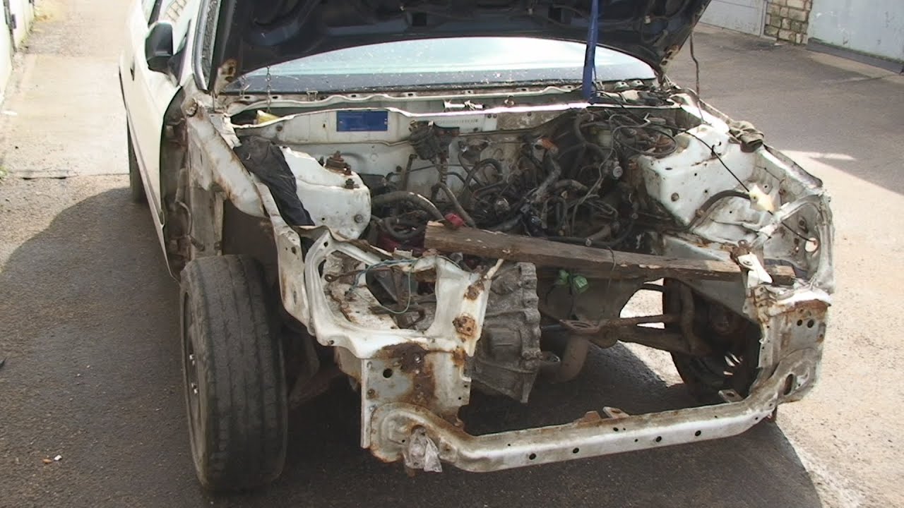 Ремонт морды после аварии Honda Civic #1