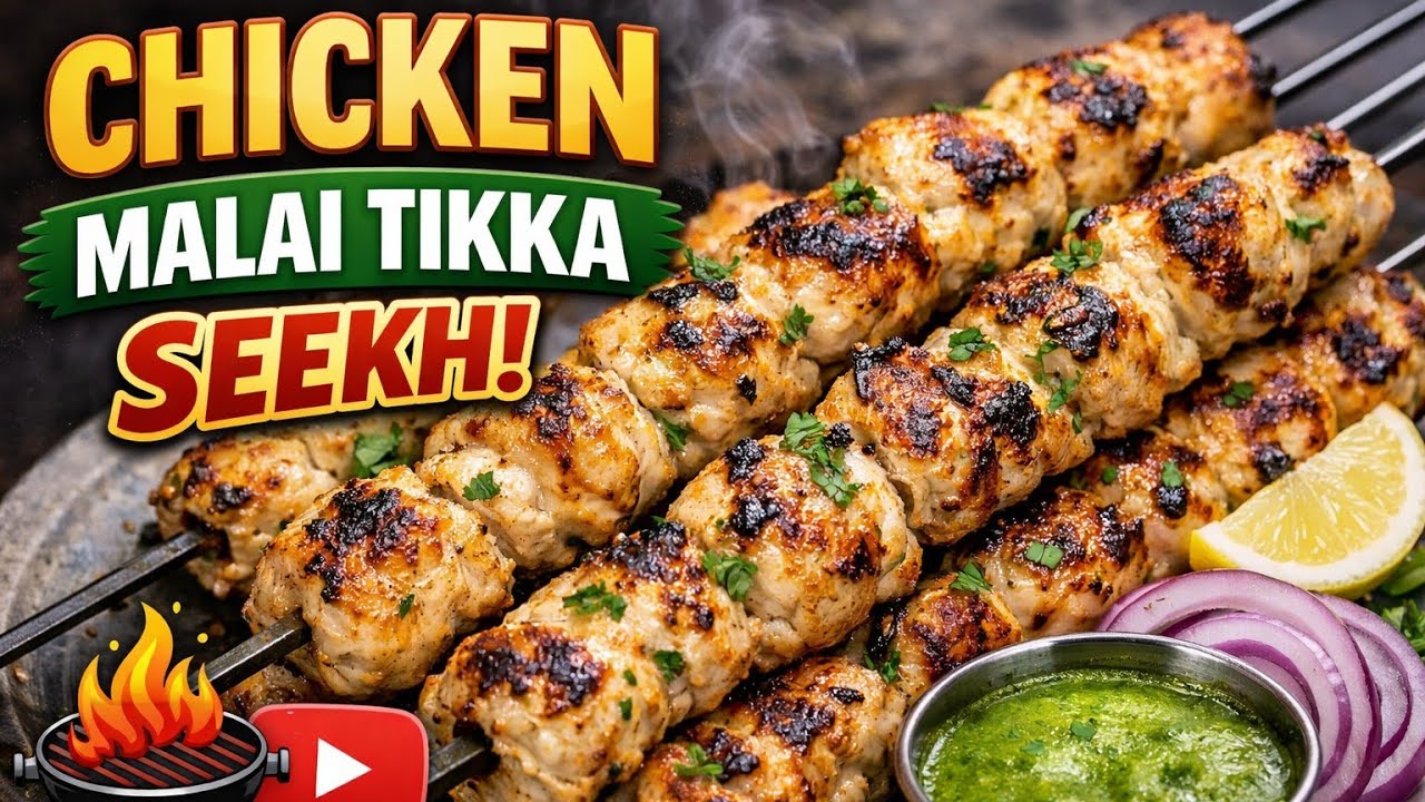 CHICKEN MALAI TIKKA RECIPE | BUCKET GRILLED CHICKEN | TIN CHICKEN MALAI BOTI VILLAGE COOKING CHANNEL