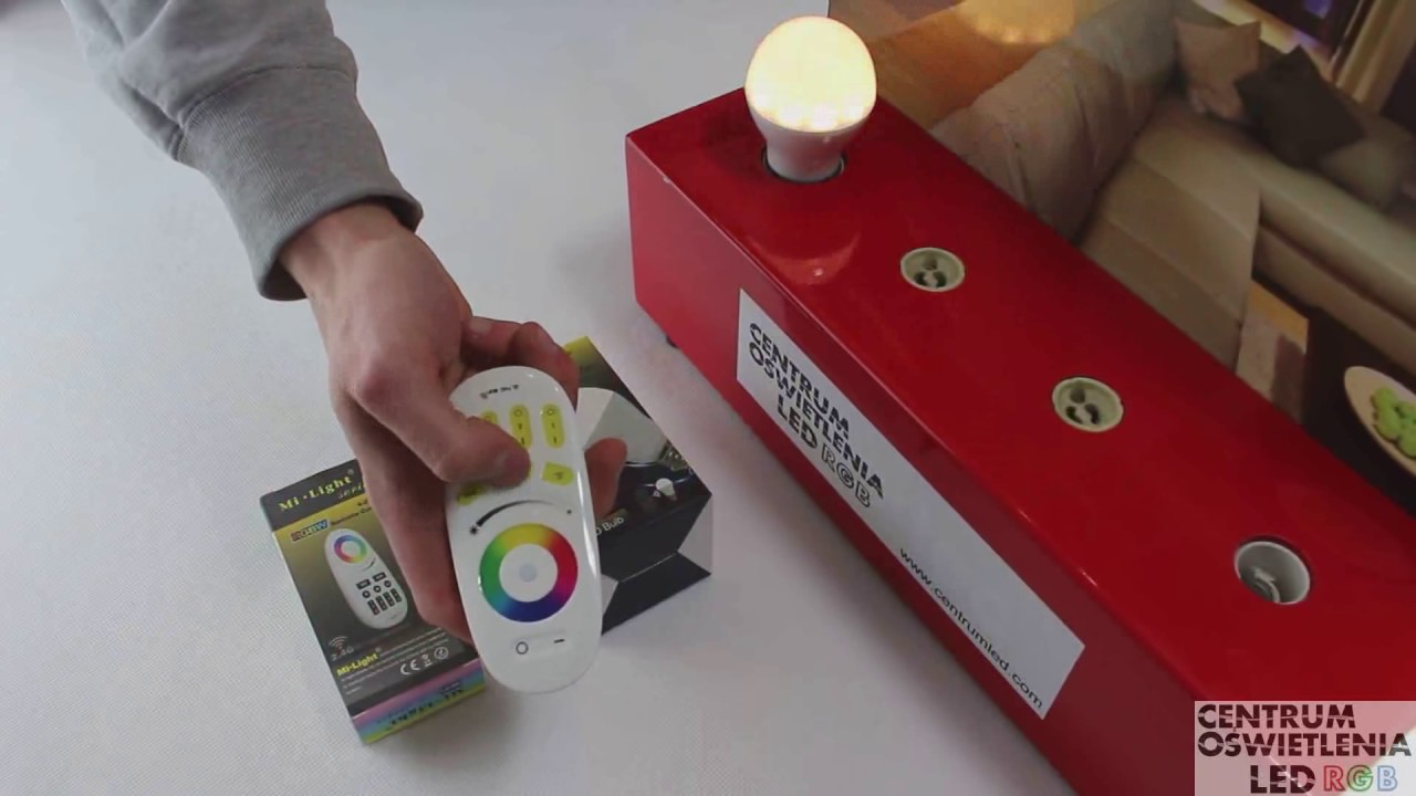 Żarówka RGB+W - prezentacja i programowanie z pilotem
