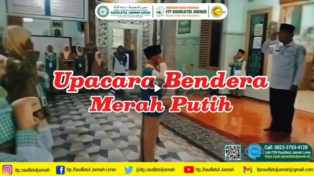 Upacara Bendera | ITP Raudlatul Jannah Leran | Senin, 12 Januari 2026 | @kemenagbojonegoro7487 