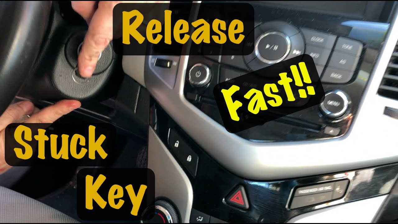 Easy Release & Remove Stuck Ignition Key w/ Dead or Weak Battery (GM Chevy Cruze & Sonic)