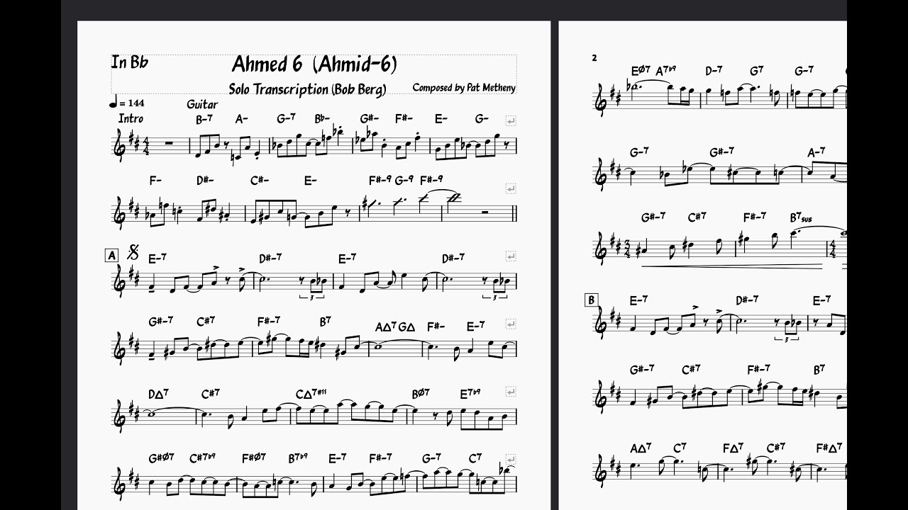 Solo Transcription 
