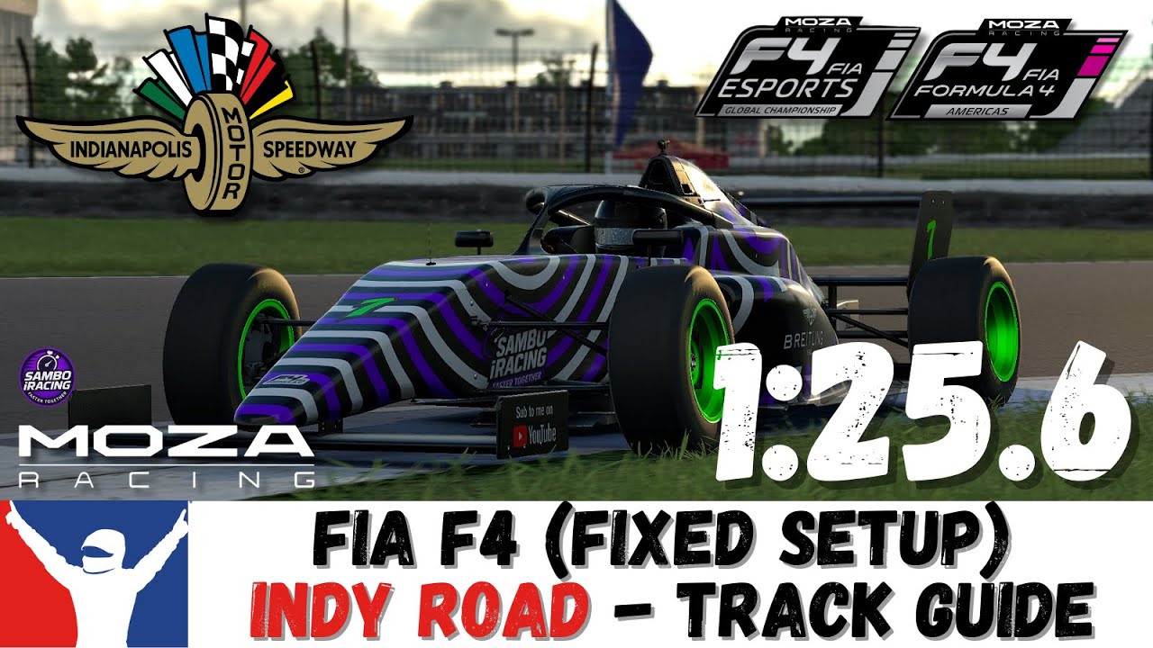 iRacing F4 Indy Road Guide - 1:25.6 (Using Fixed Setup) - Track Guide F4 Indy Road