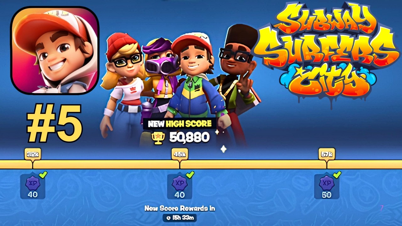 Subway Surfers City - Gameplay Walkthrough, Part 5 (iOS, Android)