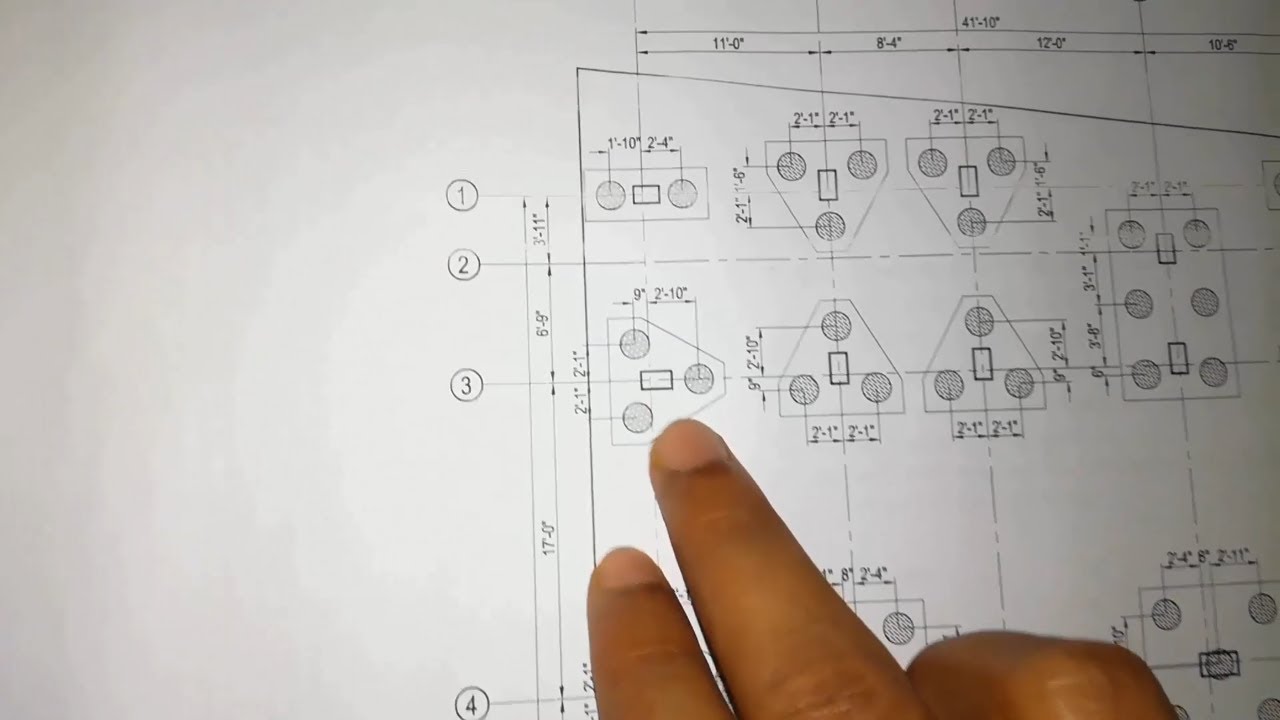 How to Read Structural Drawing (Pile layout & Pile section) at Site in Bangla