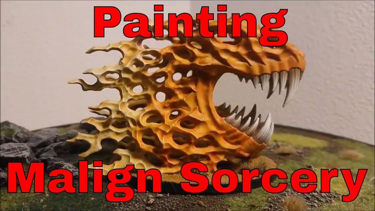 Age of Sigmar soul wars malign sorcery Ravenak's Gnashing Jaws painting