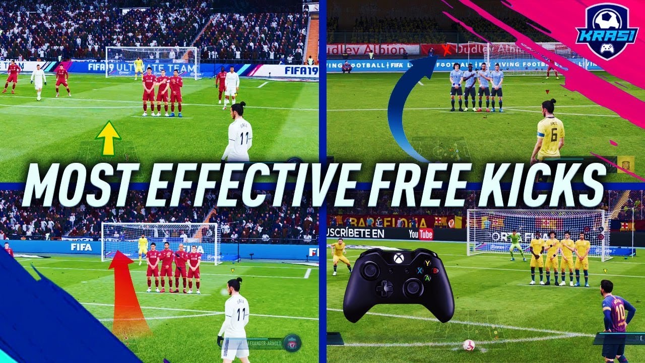 FIFA 19 MOST EFFECTIVE FREE KICKS TUTORIAL - NEW, HIDDEN, SECRET & OLD! HOW TO SCORE FREE KICKS