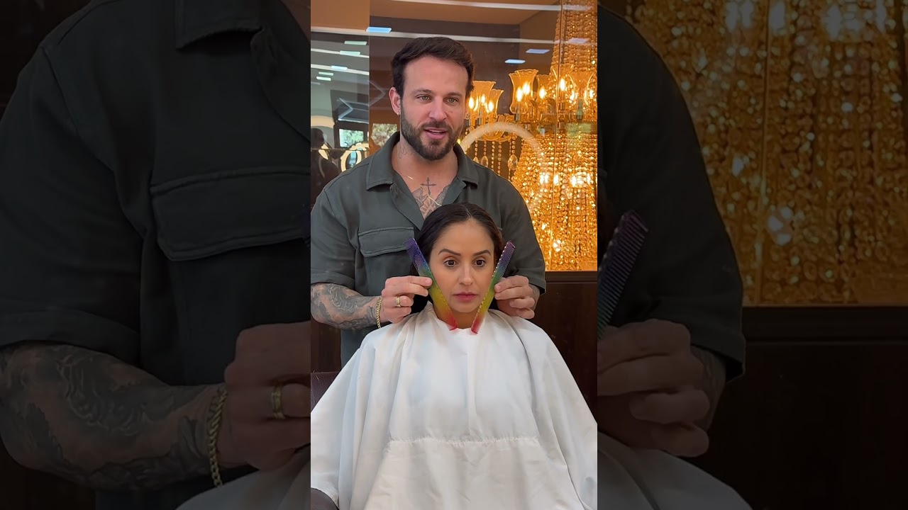 Confira o poder do visagismo na sua imagem 😱✂️ #cortefeminino #cortemoderno