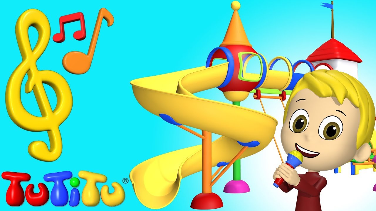 Canción y Karaoke en Ingles | Parque de juegos | Aprender inglés para niños y bebés con TuTiTu