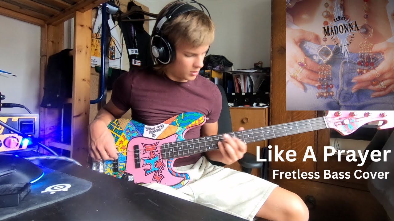 Madonna - Like A Prayer - Bass Cover - Homemade Fretless Bass