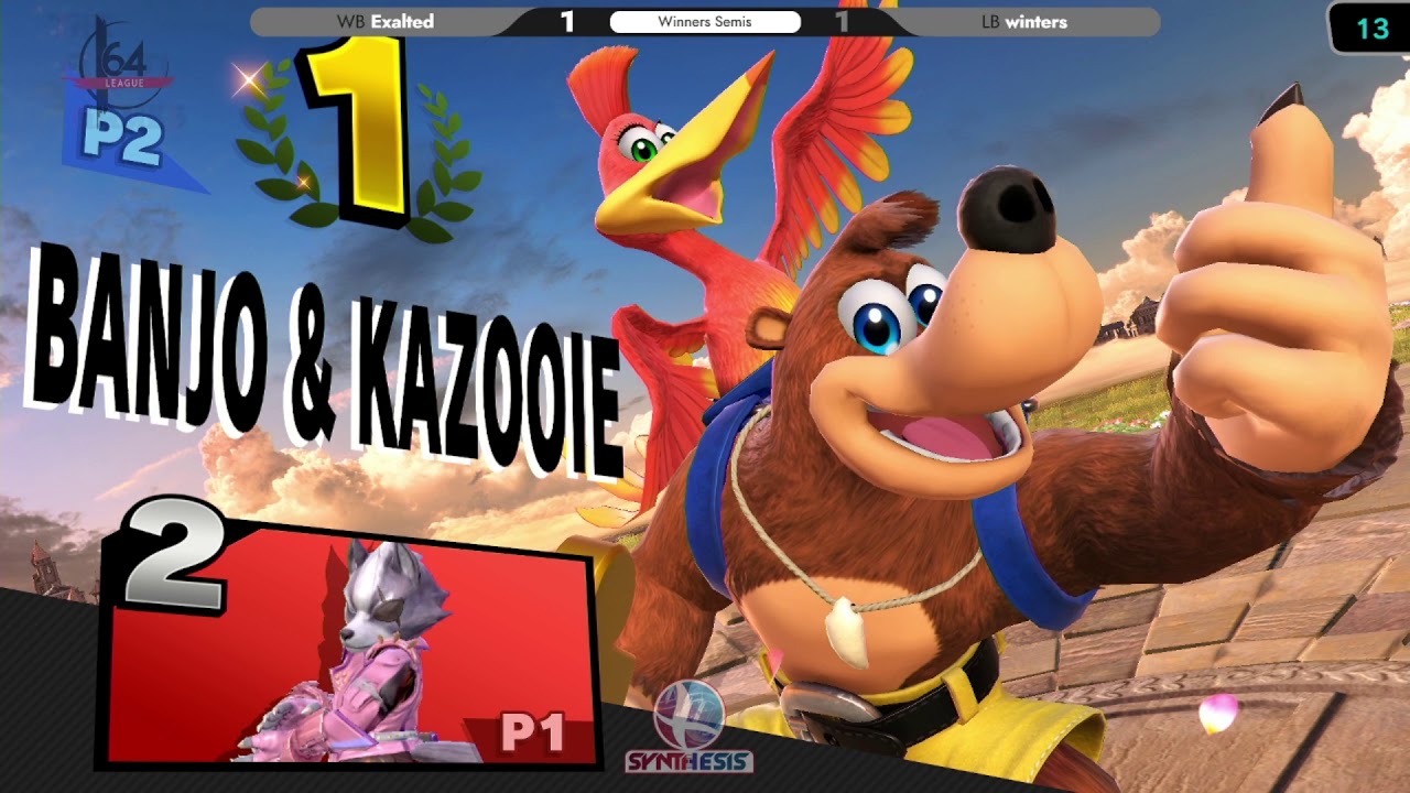 Smash Ultimate: WB | Exalted (Robin / Banjo & Kazooie) V LB | winters (Wolf) - Synthesis Online 72
