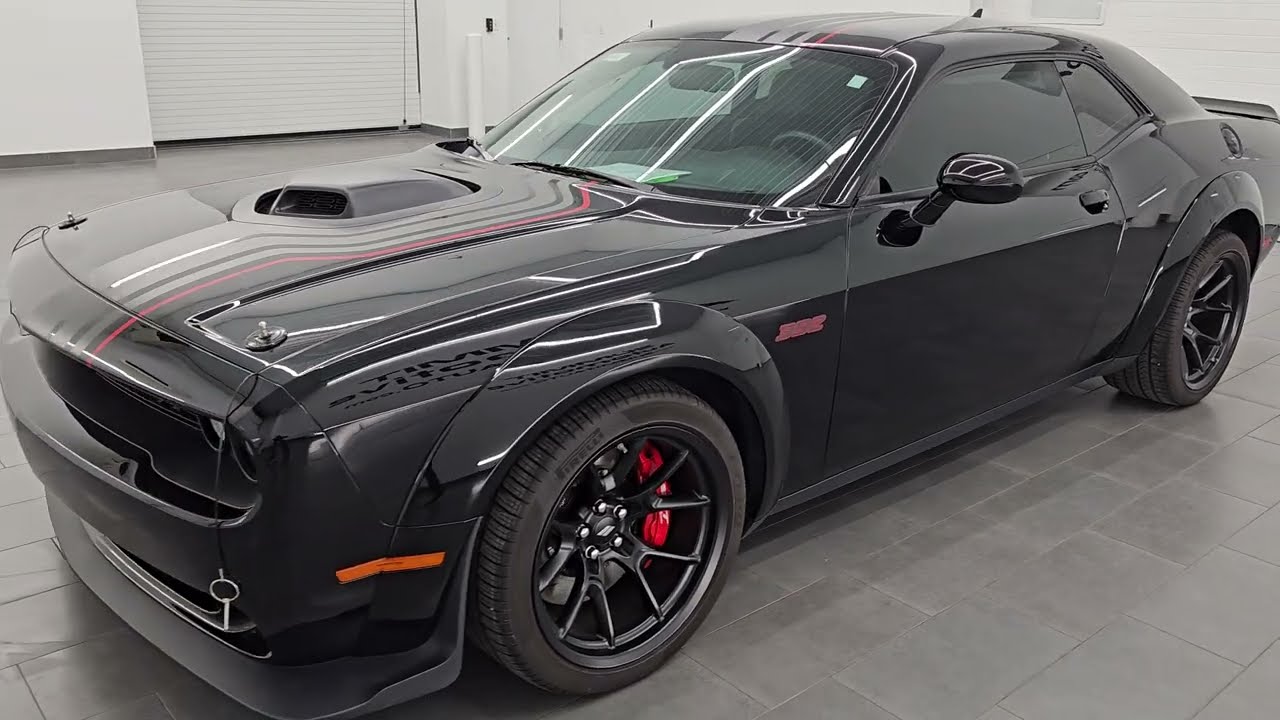 2023 DODGE CHALLENGER R/T SCAT PACK SHAKER SHAKE DOWN 6-СТУПЕНЧАТАЯ КАРБОНОВО-ЗАМШЕВАЯ WALKAROUND...