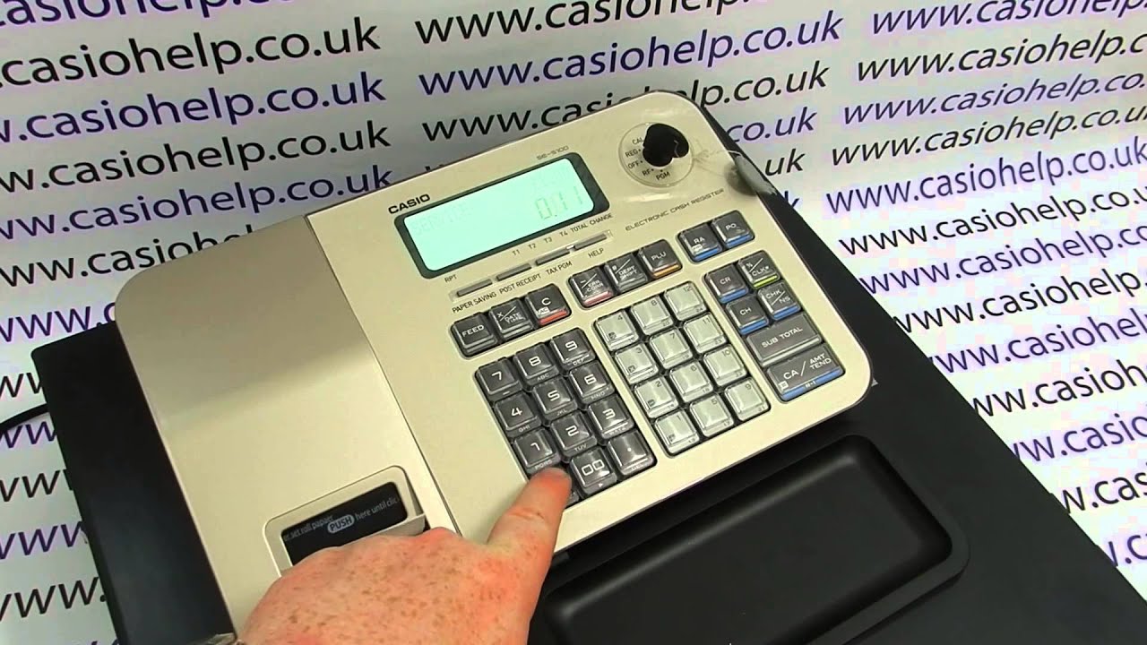 Casio SE-S100 Cash Register Trouble Shooting: Receipt Printing Blank