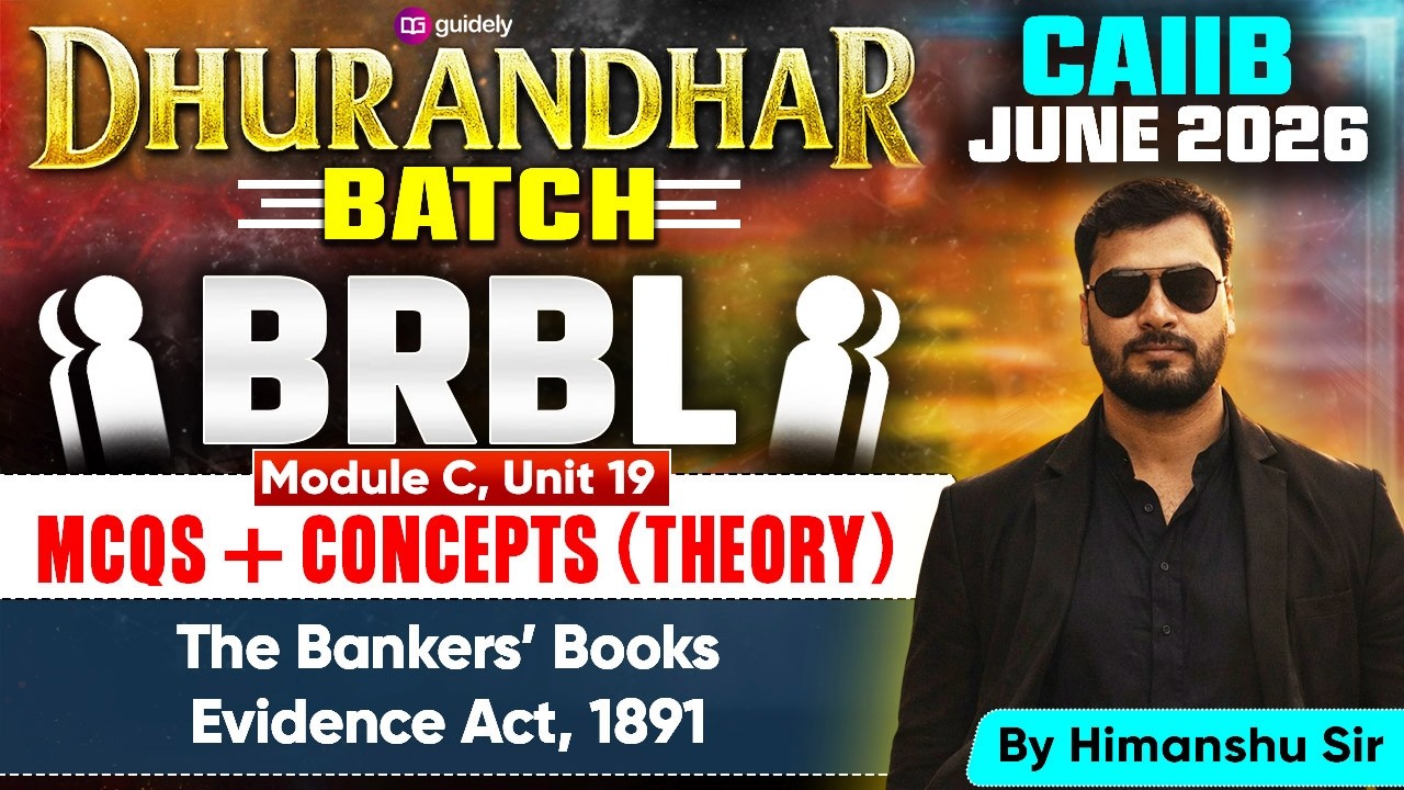 CAIIB June 2026 | Dhurandhar Batch | BRBL Module C | The Law of Limitation | By Himanshu Sir