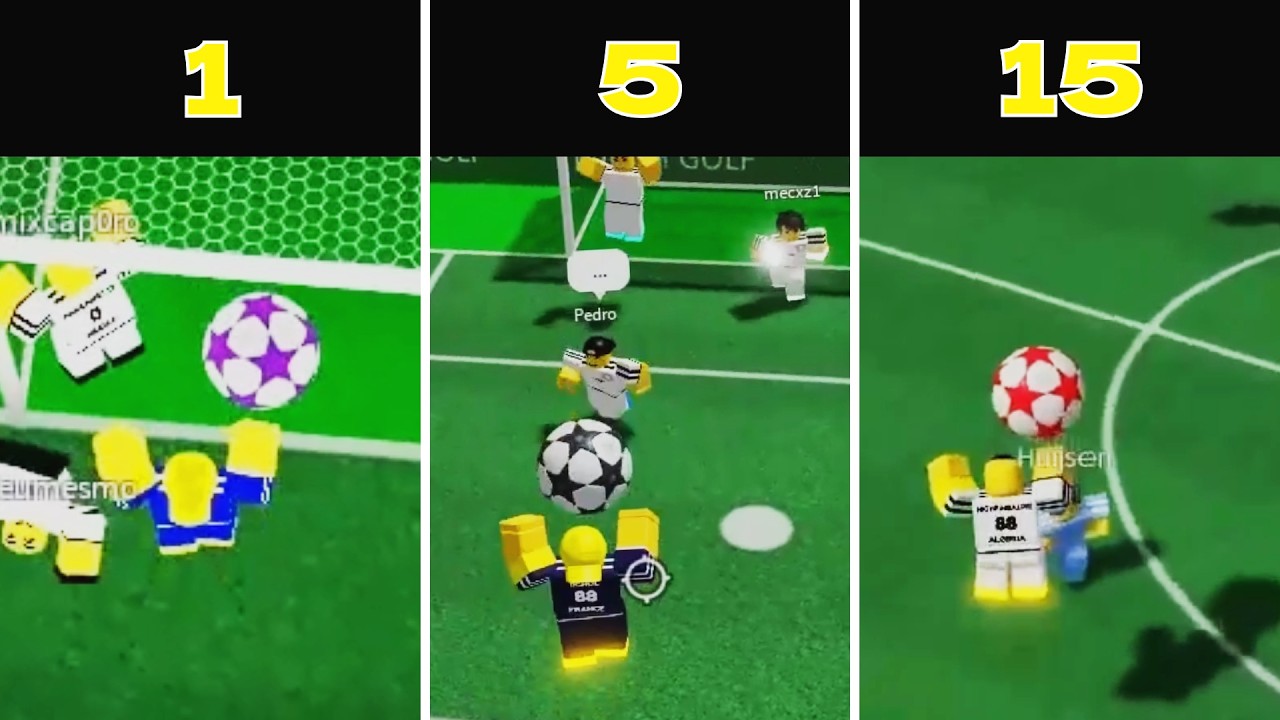 Goals but they get increasingly farther - Touch Football