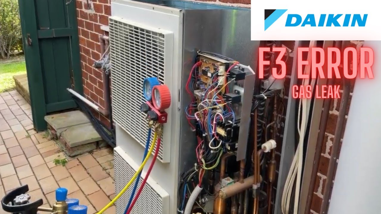Diagnosing Daikin F3 Error (Gas Leak)