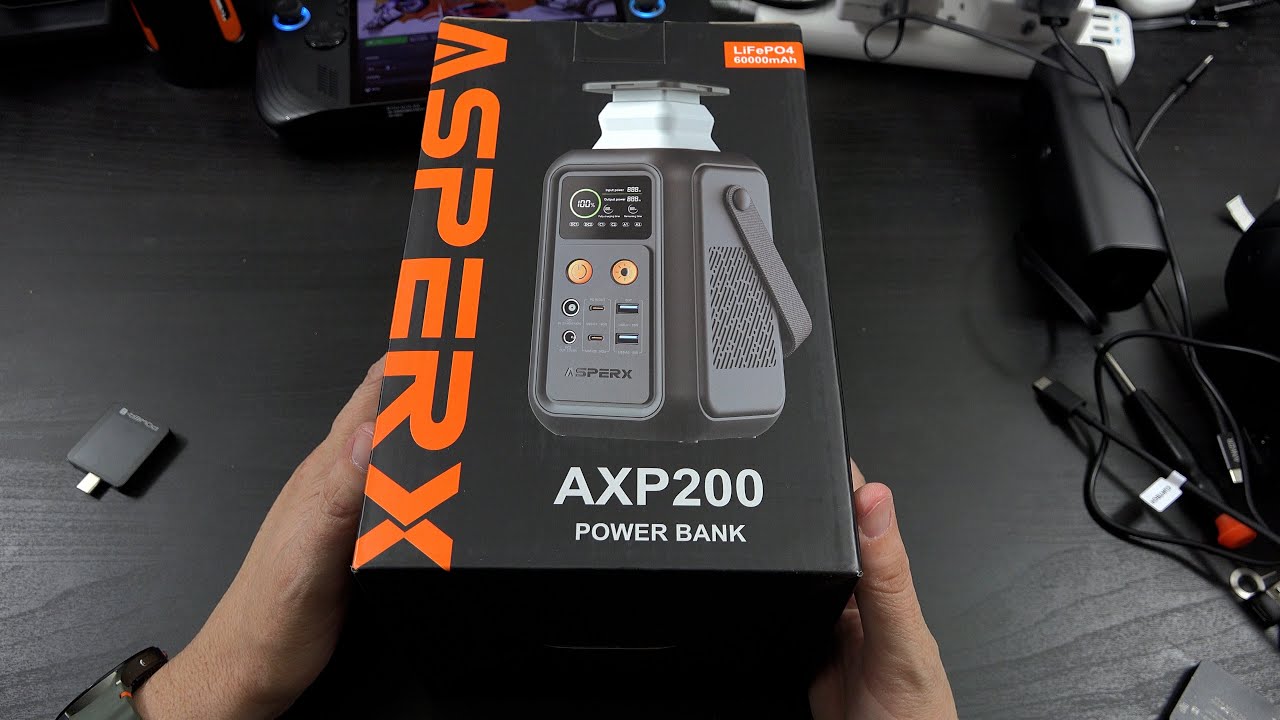 Портативная электростанция AsperX AXP200 (60 000 мА·ч, 192 Вт·ч), двойная быстрая зарядка 140 Вт ...