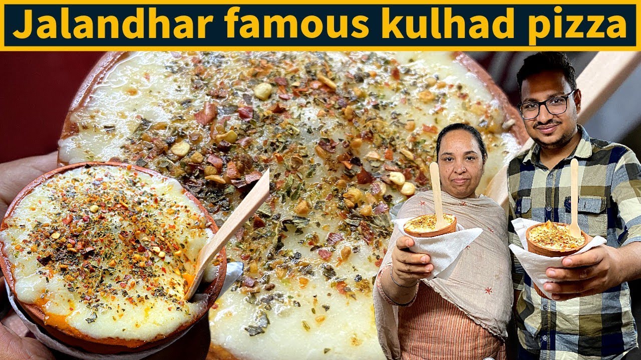 Jalandhar ka Kulhad Pizza😍😱| Mother & Son selling Fire Kulhad pizza 🔥in Faridabad | Street food