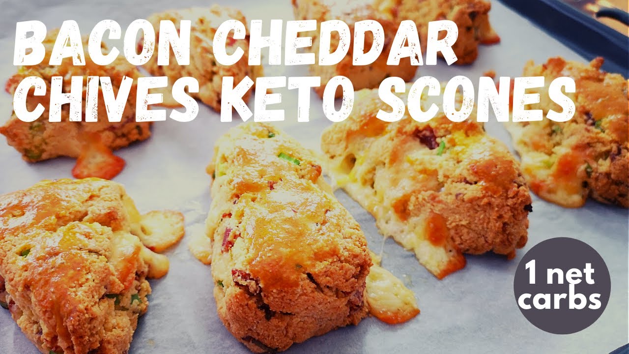 🥓🍓🥑 BACON CHEDDAR AND CHIEVES KETO SCONES| LOW-CARB | LCHF | SUGAR FREE | GLUTEN FREE