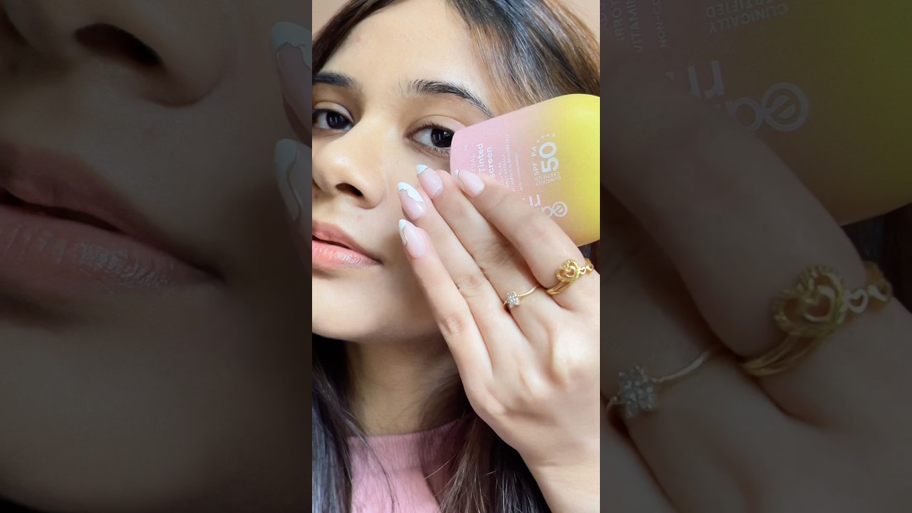 I finally found best tinted sunscreen | Earth Rhythm glow tinted Sunscreen💗 