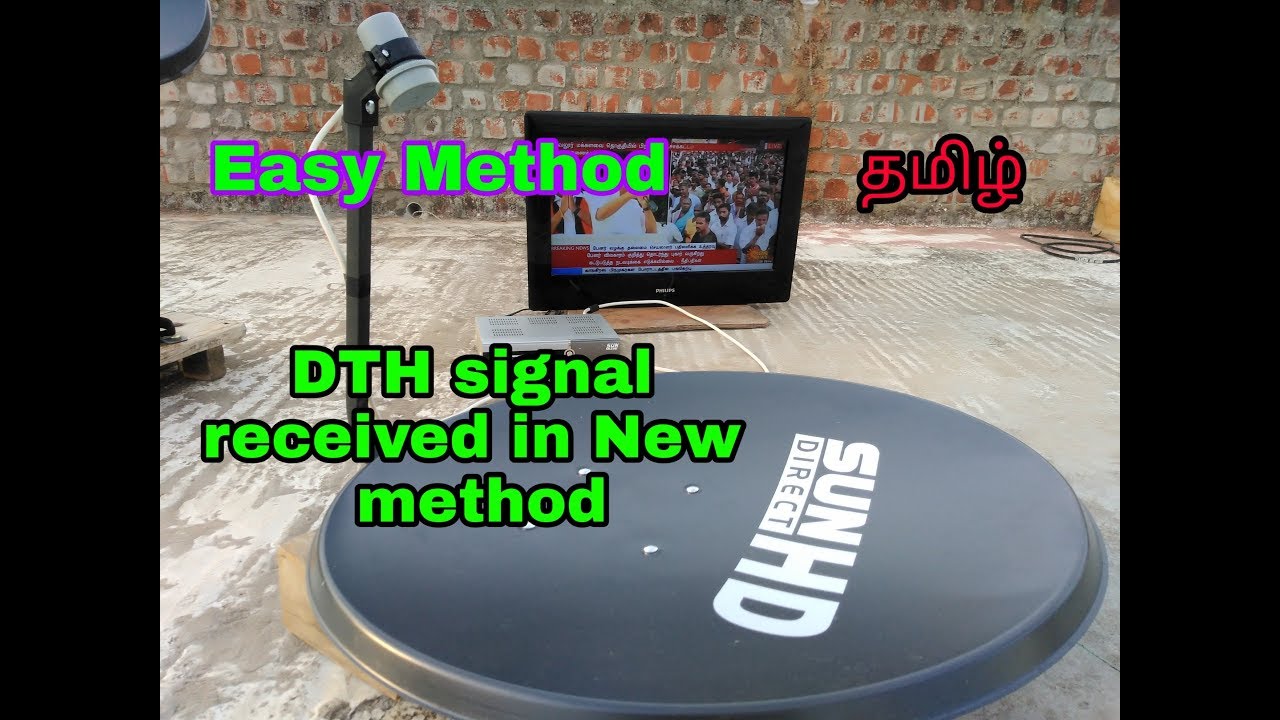 How to set Dish Antenna Signal Easy to Setup - tamil