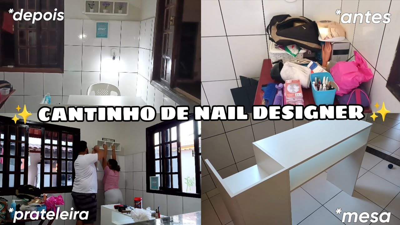 MONTANDO MEU CANTINHO DE UNHA | NAIL DESIGNER 💖💅🏽
