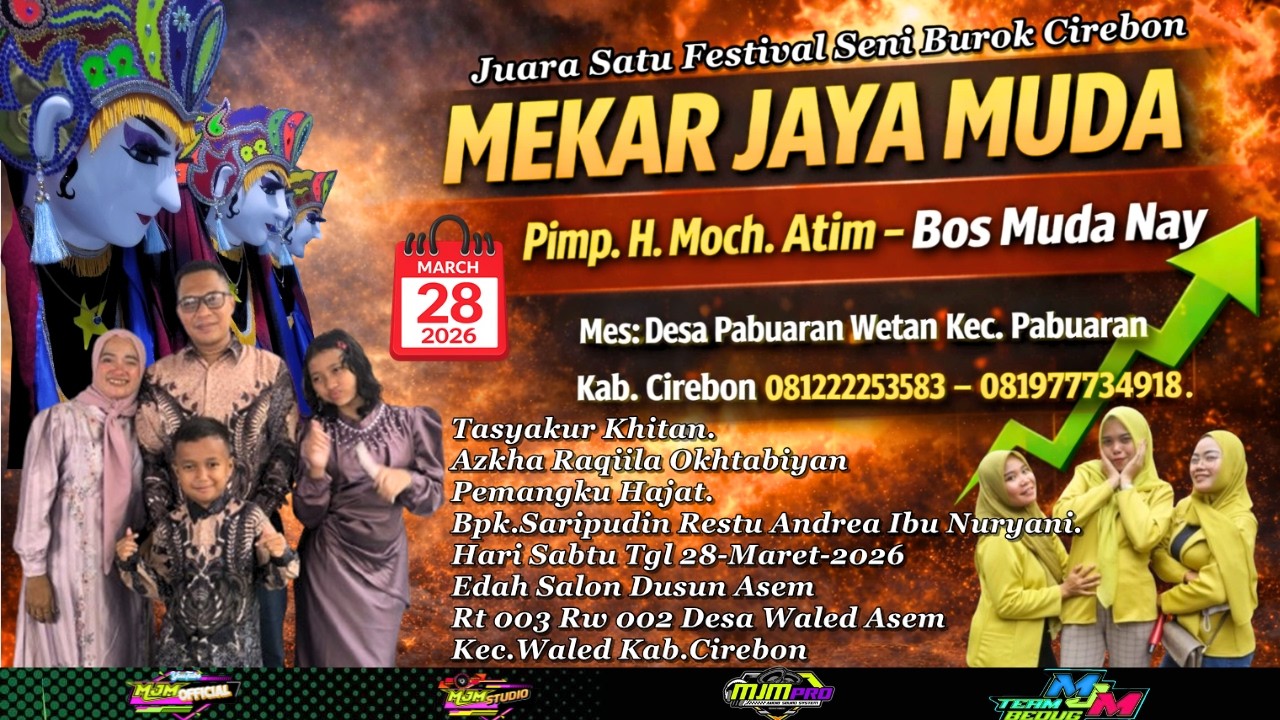 🔴 LIVE STREAMING BUROK MEKAR JAYA MUDA || Mjm Show Edah Salon Dusun Asem - Waled Sabtu,26 Maret 2026