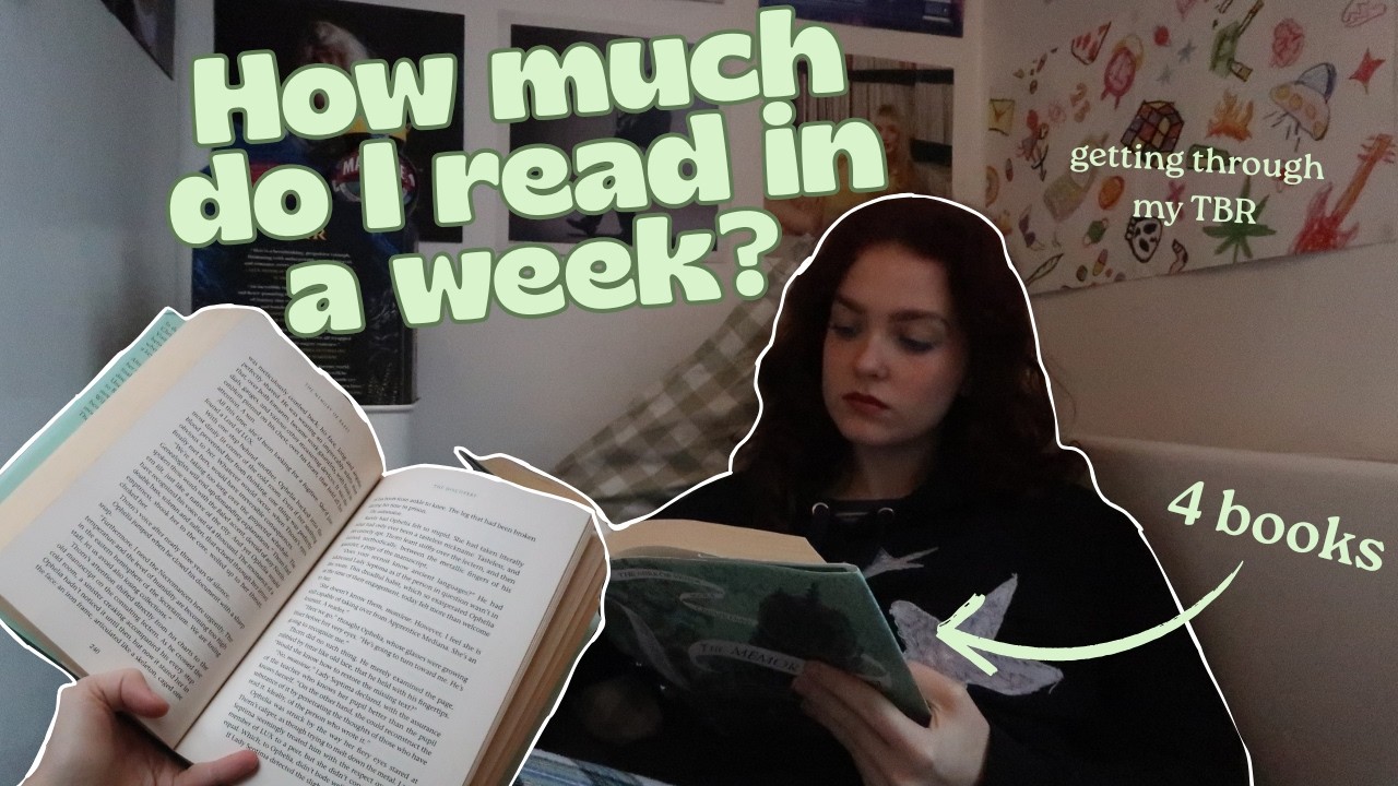 How much I *realistically* read in a week | TBR reading vlog 📚📖