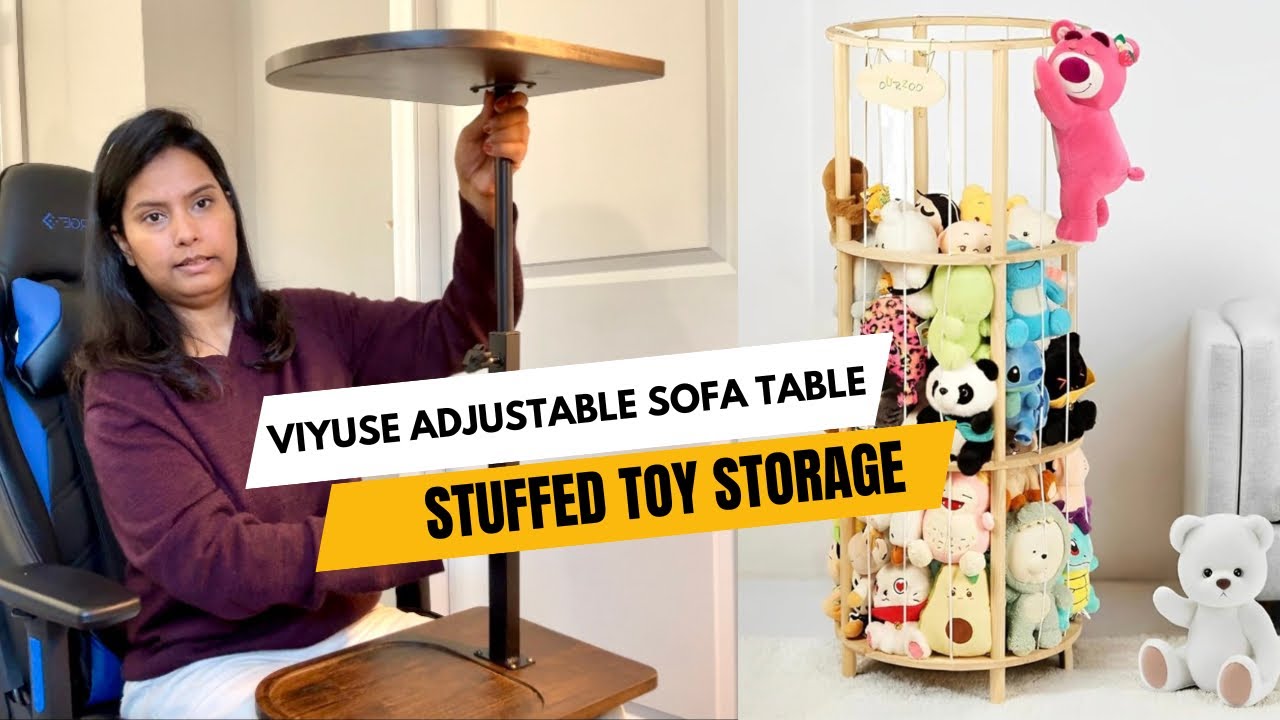 Unboxing  Height Adjustable Sofa Table & Stuffed Toy Organizer From ViYuse!