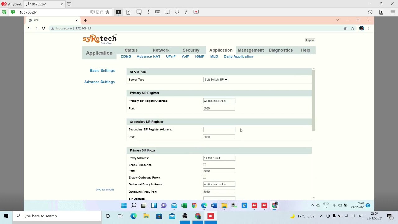 how to Configuration of SYROTECH GPON 2010 WADONT (BSNL FTTH) Dual Band ONT