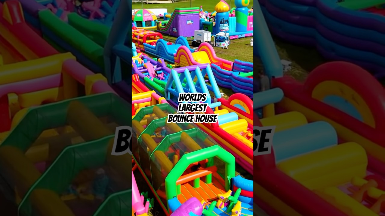 Come with us to jump on the WORLD&rsquo;S LARGEST BOUNCE HOUSE
