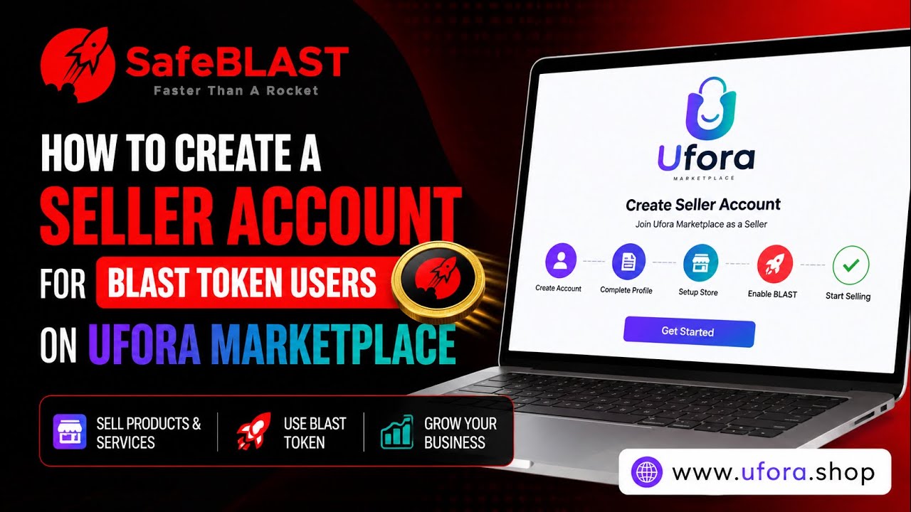 🚀🪙 How to Create a Seller Account for BLAST Token Users on UFORA Marketplace