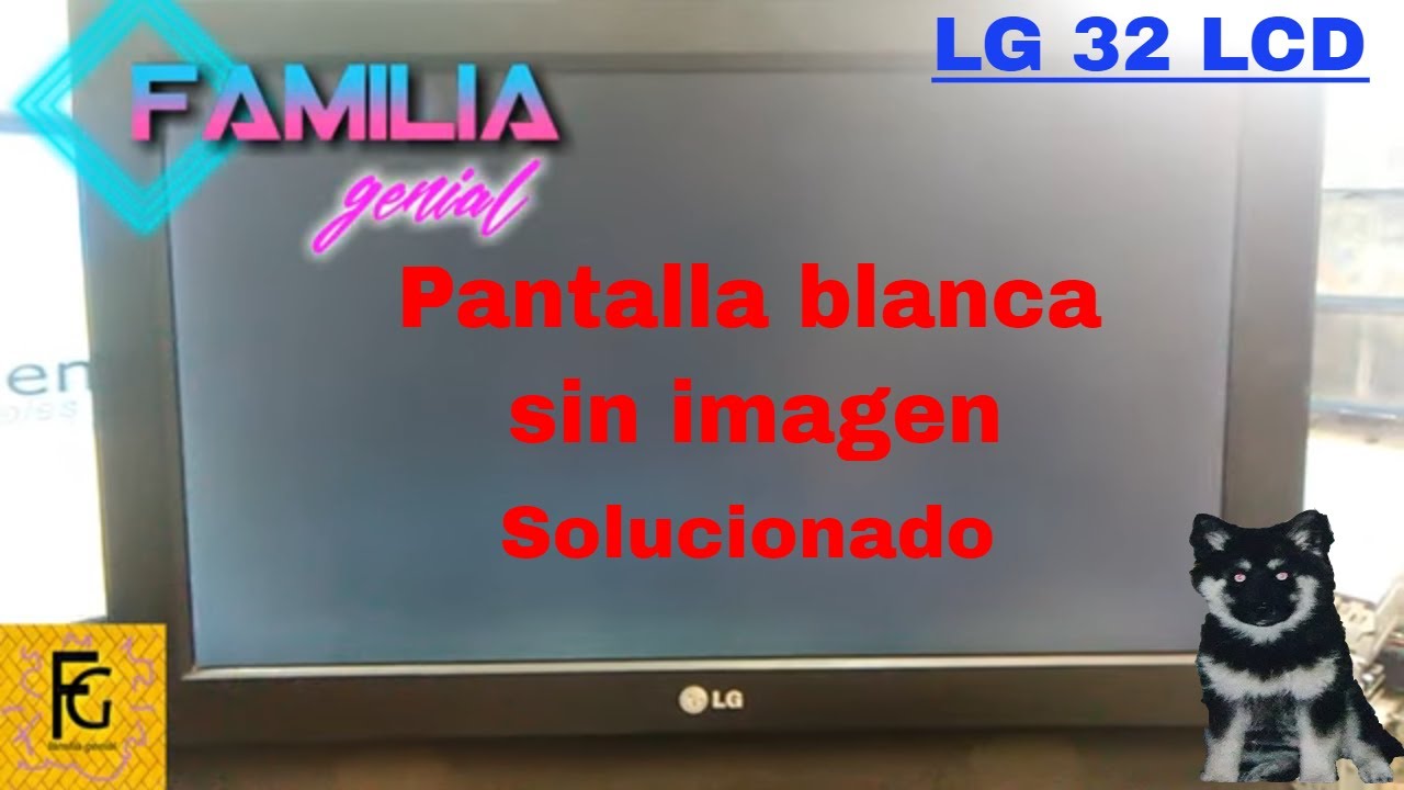 TELEVISOR LG 32, PANTALLA BLANCA, 32 PULGAS LCD    .. SOLUCIONADO    😜🌈
